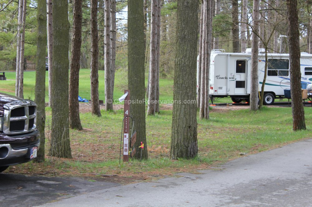 Campsite 004 in KohlerAndrae State Park Campground at KohlerAndrae